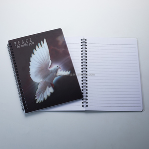 Hot Sales Custom Design <b>A4</b> A5 3d Lenticular Spiral Exercise Journal Notebook Jotter with 3d Cover for Students - Product Image 5