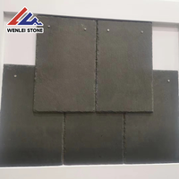 Natürliche schwarze Schiefer dachziegel auf Schindel
