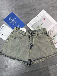 Pantalones Cortos Modelo FYK062 de $2.15, Talla M-2XL, Pantalones Cortos Casuales de Verano para <span class=keywords><strong>Mujer</strong></span>, Cintura Media, Elásticos, de Mezclilla, para <span class=keywords><strong>Mujer</strong></span> - Product Image 4