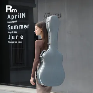 RCD-EABSSG Rm enstrüman hafif ABS malzeme D şekli klasik gitar batı sert kabuk akustik gitar kılıfı