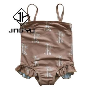 Fabricante OEM, Bikini para Niñas, Traje de Baño de Poliéster Ecológico Personalizado, Estampado Floral, Traje de Baño para Niños Pequeños - Product Image 4