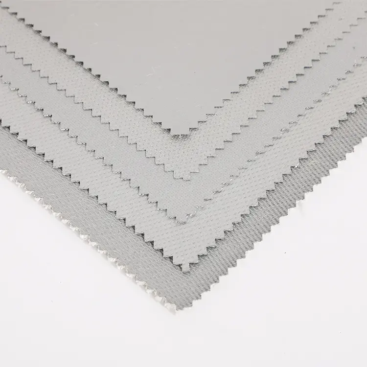 E-Glass resistente ao calor 0.44mm alta silicone revestido fibra pano tecido