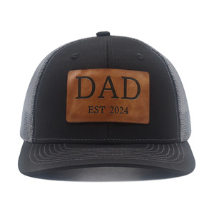 Gorra Trucker Personalizada con Parche de Cuero, Malla, 6 Paneles, Cierre a Presión 112, Visera Semicurva - Product Image 2