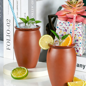 Vente <span class=keywords><strong>en</strong></span> gros de mugs à bière <span class=keywords><strong>en</strong></span> céramique mexicaine avec logo personnalisé, OEM ODM, mugs rétro <span class=keywords><strong>en</strong></span> <span class=keywords><strong>terre</strong></span> <span class=keywords><strong>cuite</strong></span> pour tequila, verres à cocktail pour bar - Product Image 3