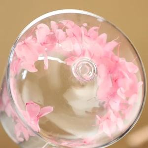 Taza de cristal de doble pared de estilo bohemio, flor seca decorada, respetuosa con el medio ambiente, segura para el contacto con alimentos, taza de té/café/leche, resistente al calor - Product Image 6