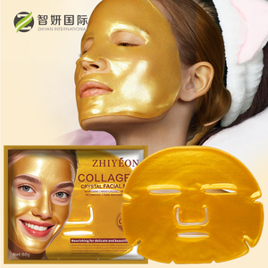 Mặt nạ giấy dưỡng ẩm tự nhiên dạng gel thủy tinh làm đẹp da, trắng da, collagen vàng 24K, bán buôn từ nhà máy - Product Image 3