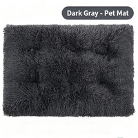 Tapis de couchage long et moelleux pour animaux de compagnie, lavable, chaud, antidérapant, pour petits, moyens et grands chiens