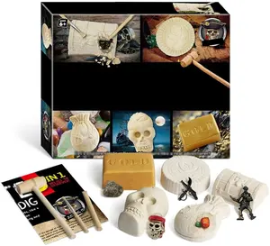Kit de excavación de piratas para niños, kit de regalo educativo de ciencia, STEM Treasure, superventas, Amazon, 2020