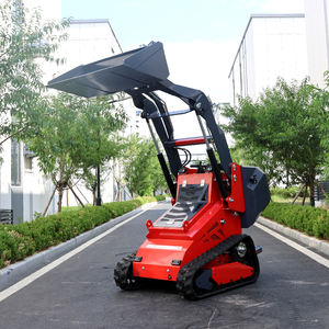 Produsen profesional 480KG Skidsteer diesel Caterpillar berdiri di Crawler Mini Skid Steer Loader dengan lampiran - Product Image 2