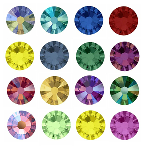 Venta al por mayor a granel brillo oscuro Hotfix diamantes de imitación apliques de diamantes de imitación de cristal para camisas Bikinis zapatos-para diseño de cristales de transferencia - Product Image 1