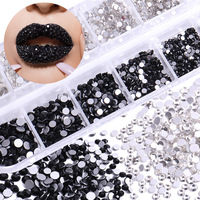 Strass en verre rond rose clair, non thermocollant, à dos plat, en cristal AB rose, vente en gros