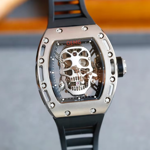2025 RM Masterpiece Avant-Garde Luxury <b>Automatic</b> <b>Skeleton</b> <b>Watch</b> Power Reserve 5A Carbon Fiber Case Rubber Mechanical Wristwatch - Product Image 1
