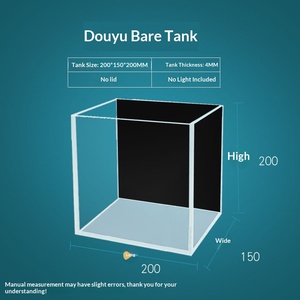 Pecera Ultra Transparente para <span class=keywords><strong>Peces</strong></span> Betta, Mini Pecera de Escritorio, Especial para Betta de Tailandia, Pecera Ultra Transparente para Transmisión en Vivo, Pecera de Cristal - Product Image 4