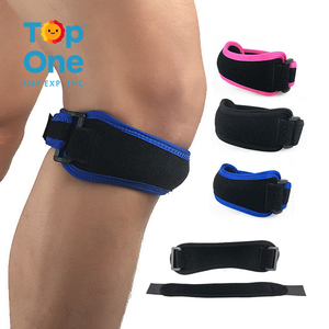 Top One sangle de genouillère réglable ceinture de soutien stabilisateur de Tendon rotulien pour la saison de printemps genouillères efficaces pour le coude - Product Image 1