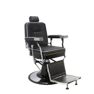 Chaise de barbier rétro à l'huile Salon de coiffure pour hommes Chaise de <span class=keywords><strong>coiffeur</strong></span> Salon de coiffure peut être soulevé et abaissé pour s'allonger chaise - Product Image 2
