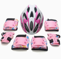 Ensemble de protection professionnel pour enfants : casque, genouillères et protections pour rollers et draisienne