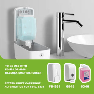 Cartucho de Jabón Espumoso Desechable Ecológico Fanda de 1000 ml, Listo para Llenar, Compatible con Dispensadores Manuales Modernos para Hospitales y Hoteles - Product Image 3