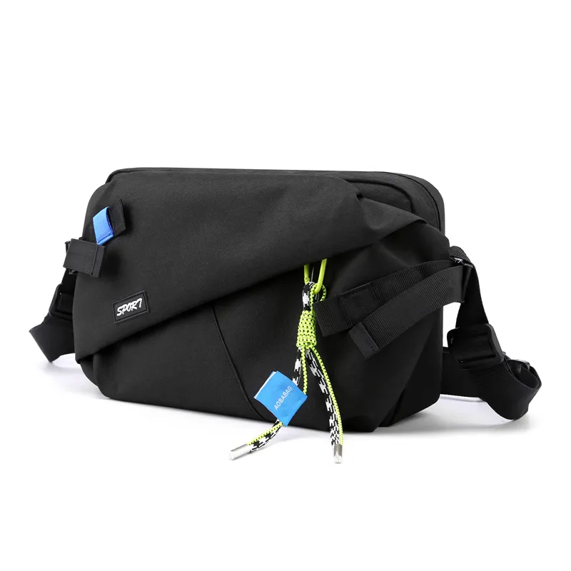 Factory outdoor Factory Wholesale mobile phone men's waist bag multi-function large-capacity chest bag shoulder messenger bag