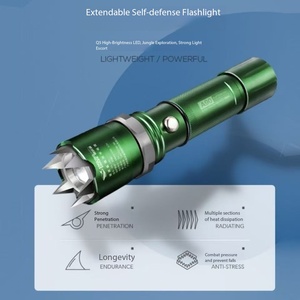 Lampe torche tactique A90 en alliage d'aluminium, LED à focalisation réglable, 100-1000 lumens, IP65, lampe de secours portative - Product Image 4