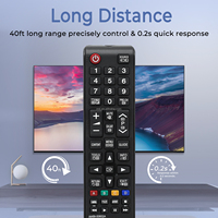 Control Remoto de Repuesto VINABTY AA59-00602A AA59-00634A con Batería AAA de 10 m para Modelos de TV Samsung UE22ES5000 UE26EH4000W UE32EH4003W