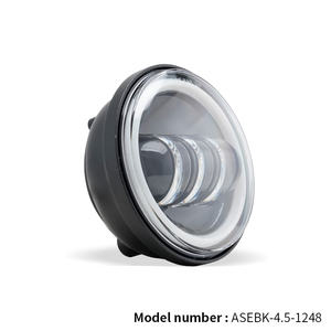 12-48 В герметичный луч 4,5 дюймов Круглая светодиодная фара с разъемом Higo полностью белый Halo для электрического велосипеда Super73 - Product Image 3