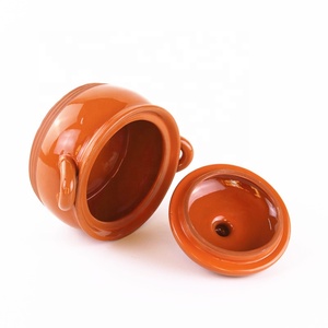 Fábrica de China color esmaltado sopa olla de <span class=keywords><strong>arroz</strong></span> de cerámica olla con tapa - Product Image 3