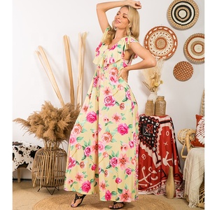 <span class=keywords><strong>Robe</strong></span> <span class=keywords><strong>longue</strong></span> grande taille à imprimé floral pour <span class=keywords><strong>femme</strong></span>, prête à être expédiée, fournie par l'usine - Product Image 5