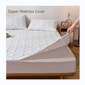 Venta al por mayor nuevo diseño de alta calidad barato <span class=keywords><strong>cremallera</strong></span> <span class=keywords><strong>Funda</strong></span> de colchón acolchado <span class=keywords><strong>Funda</strong></span> de colchón con <span class=keywords><strong>cremallera</strong></span> - Product Image 1