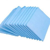Protège-draps jetables bleus pour adultes, imperméables, pour incontinence, 3 couches, en tissu non tissé, pour hôpitaux et soins aux personnes âgées