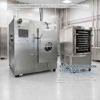 Lyophilisateur industriel SJIALAB Command SJ-300F, capacité 30 kg, surface de séchage 3,2 m², système PLC pour un séchage contrôlé