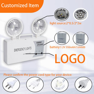 Tuoming Ip20 batería recargable impermeable doble faro doble cabeza Led emergencia Twinspot luces de punto doble - Product Image 3