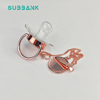Subbank Nouveaux produits pour bébés les plus vendus, sucettes personnalisées avec logo, thermoformage, motif classique, thème amour, souvenirs de mariage