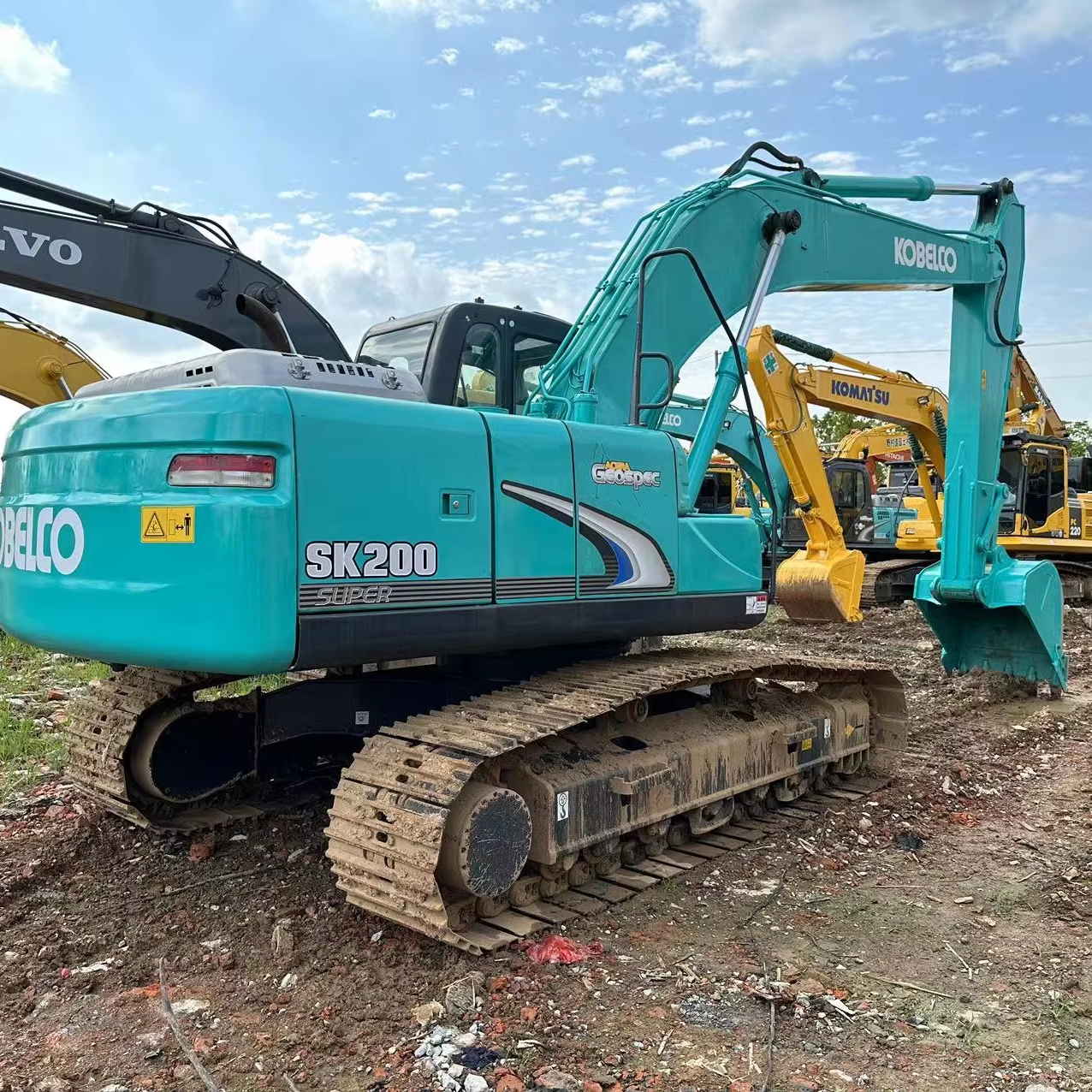 Подержанный Гидравлический Экскаватор Kobelco SK200 высокого качества, импортный из Японии, Kobelco SK200, готов к работе в продаже