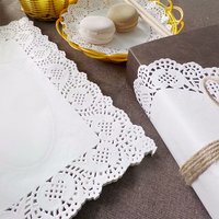 En gros, Napperons en papier blanc jetables anti-graisse, Napperons de table, Papier d'emballage pour poulet frit, Napperons en papier