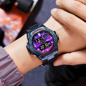 Reloj Deportivo SMAEL 8066, a Prueba de Agua, con Cronógrafo, Analógico y Digital, de Doble Pantalla, para Hombre - Product Image 6