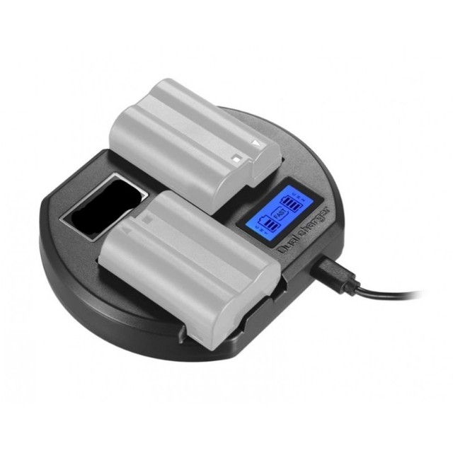 USB LCD Camera Dslr Battery Charger Dual USB Fast Charger for FZ100 FW50 LP-E6 LP-E8 F550 F970 LCD Charger