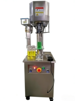 Machine de scellage sous vide industrielle pour boîtes en verre, aluminium et tôle, pour canettes à ouverture facile, automatique, haute productivité, à chauffage