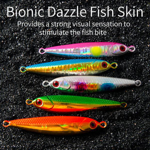 Señuelo de jigging de 100g para pesca en el fondo, ideal para lubina, lances largos, uso en agua dulce - Product Image 3