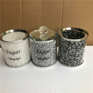 Contenitore per Alimenti in Vetro Cristallo Decorativo con Coperchio, Design alla Moda, per Caffè, Zucchero e Tè - Product Image 6