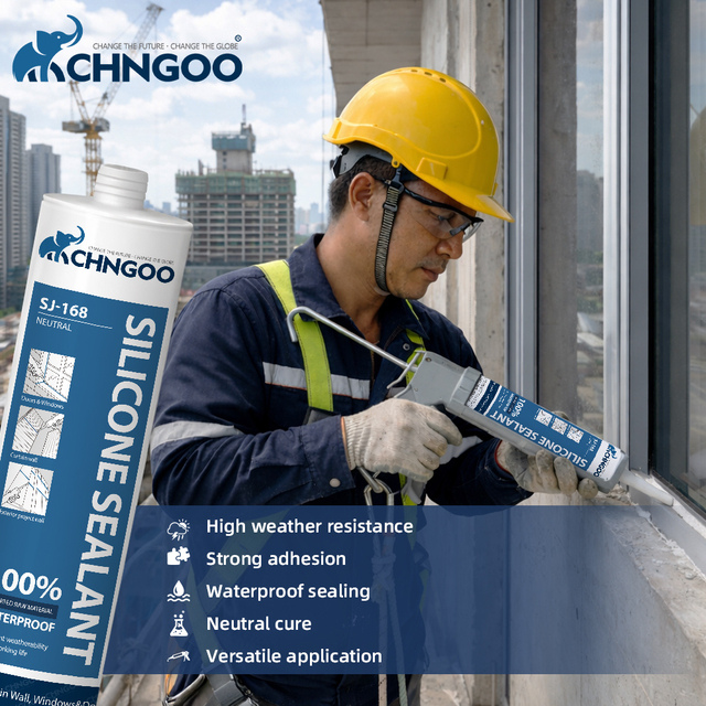High Quality Chngoo SJ-168 Acrylic One Component Sealant Weather-Resistant Waterproof Windows&Doors Fast-Cured Strong Packing