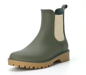 高防水女孩TPU雨冬季女定制可降解切尔西雨靴