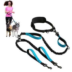 S'JOY guinzaglio per cani a doppia fascia a 360 gradi manici imbottiti a nastro corda in Nylon lega di zinco-stile Sport resistente - Product Image 1