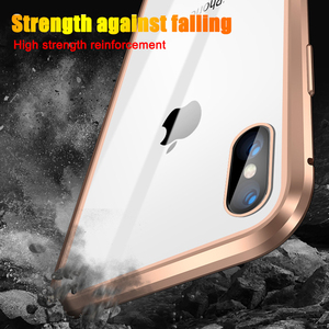 Étui de téléphone en verre trempé à adsorption magnétique 360° pour 17 16 15 14 13 <span class=keywords><strong>PRO</strong></span> <span class=keywords><strong>MAX</strong></span>, étui de téléphone portable transparent - Product Image 6