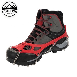 OEM/ODM Équipement et accessoires de camping <span class=keywords><strong>pour</strong></span> sports de plein air Couvre-<span class=keywords><strong>chaussures</strong></span> antidérapants <span class=keywords><strong>pour</strong></span> escalade de neige et glace <span class=keywords><strong>Crampons</strong></span> à <span class=keywords><strong>crampons</strong></span> - Product Image 1