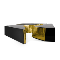 Luxuriöses Design Moderner Ausziehbarer Wohnzimmer-Couchtisch Hochwertiger Edelstahl Rechteckig Weiß