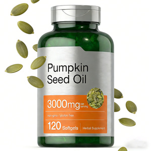 כמוסות רכות של שמן זרעי דלעת OEM, כמוסות צמחיות, כמוסות רכות, אנרגיה שופעת, 3000 מיליגרם, כמוסות רכות של שמן זרעי דלעת - Product Image 1