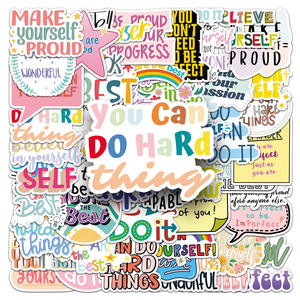 สติกเกอร์กราฟฟิตีสร้างแรงบันดาลใจ 50 ชิ้น ลายข้อความ<span class=keywords><strong>ภาษา</strong></span>อังกฤษแบบส่วนตัว ลายดาว ตกแต่งเคสโทร<span class=keywords><strong>ศัพท์</strong></span> - Product Image 2