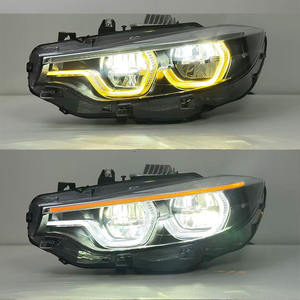 Fari a LED SJC Auto IKON Style LC2 V2 per <span class=keywords><strong>BMW</strong></span> <span class=keywords><strong>Serie</strong></span> <span class=keywords><strong>4</strong></span> <span class=keywords><strong>F32</strong></span> F36, M3 F80, M4 F82, con DRL Personalizzabili Giallo Ambra Rosso - Product Image 3