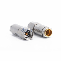 Connecteur micro-ondes DC-26.5GHz, prise femelle 3.5mm, prise mâle, faible VSWR pour câble coaxial 50ohm, en acier inoxydable