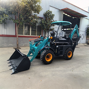Haute qualité 4x4 Mini <span class=keywords><strong>tracteur</strong></span> chargeuse-pelleteuse chargeur frontal machines agricoles avec livraison gratuite composants de base moteur - Product Image 1